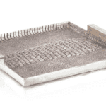 ALLIGATOR TEXTURED ALUMINUM TRAY I - Luxury Furniture Mercato Interiors
